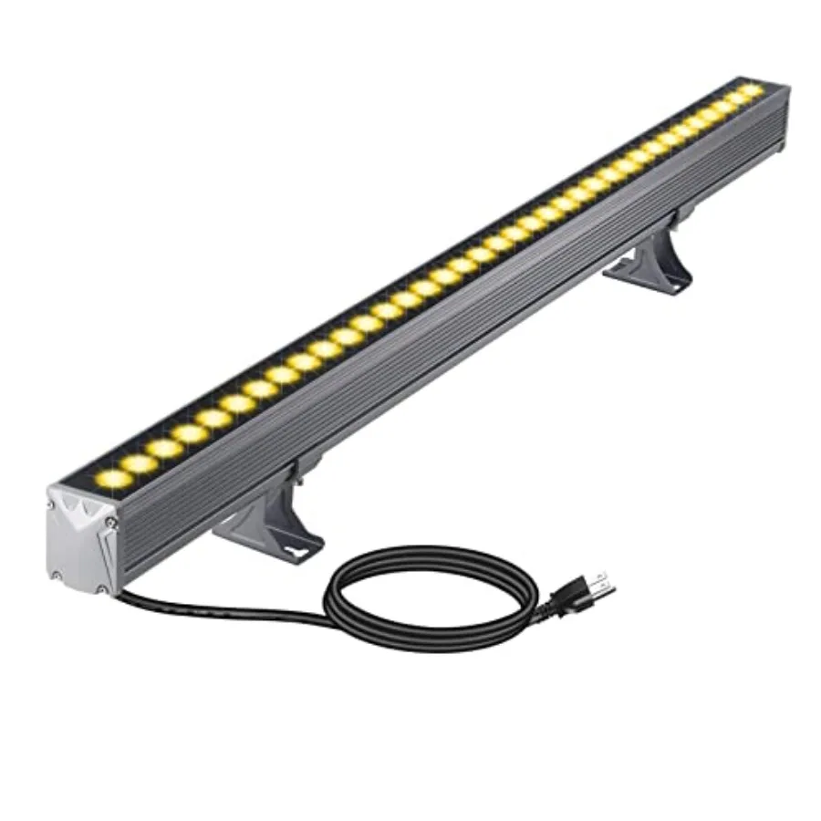Светодиодный линейный прожектор 36W 4500LM 40 LED, IP65, для наружного освещения, Plug-and-Play, 120В, с кабелем 6.56 футов, для ландшафтного освещения и вывесок
Светодиодный линейный прожектор 36W 4500LM 40 LED, IP65, для наружного освещения, Plug-and-Play, 120В, с кабелем 6.56 футов, для ландшафтного освещения и вывесок