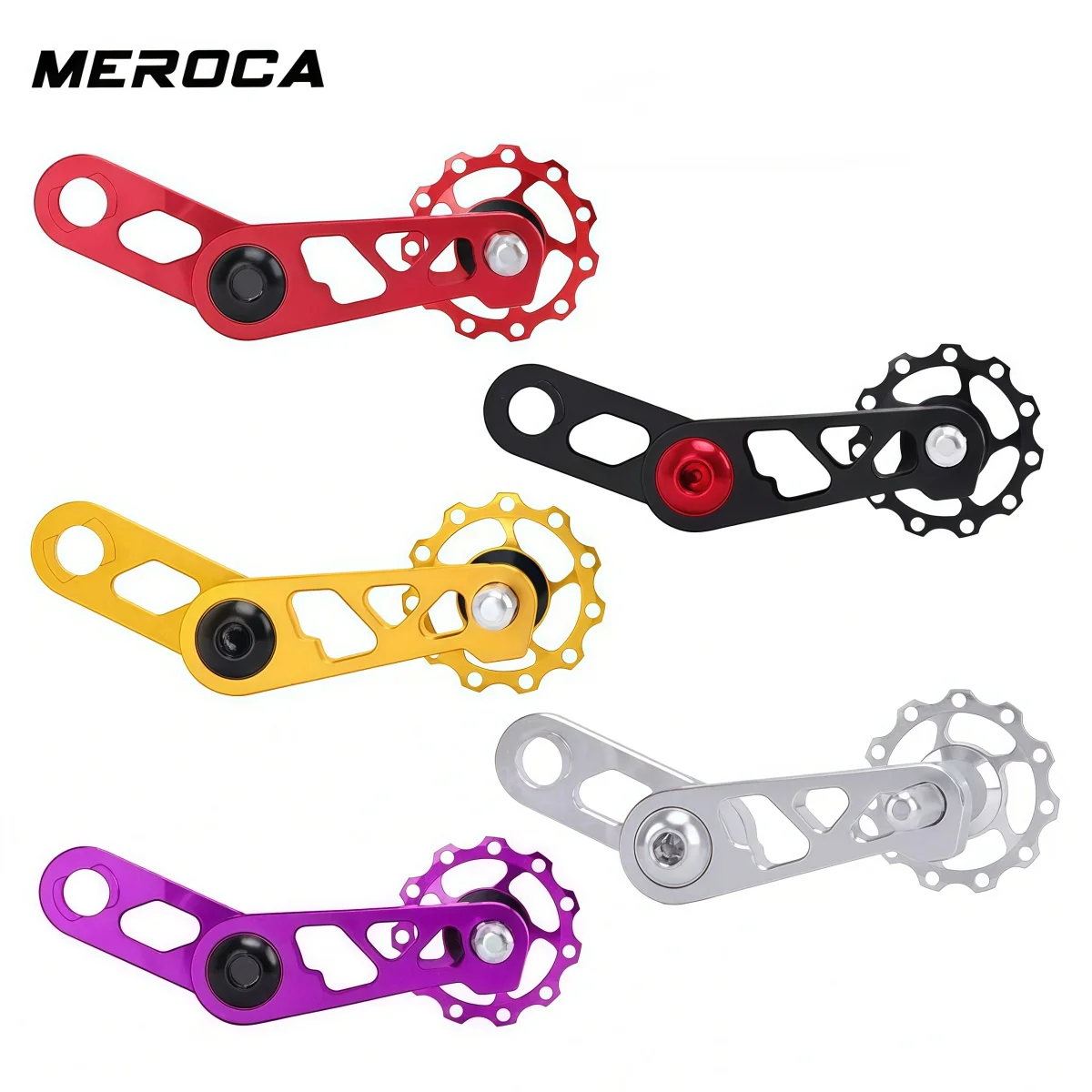MEROCA CNC Aluminum Bicycle Chain Tensioner With Sealed Bearing Pulleys For Dahon 412 Folding Bike – (Black Red Silver Purple)
MEROCA CNC Aluminum Bicycle Chain Tensioner With Sealed Bearing Pulleys For Dahon 412 Folding Bike – (Black Red Silver Purple)