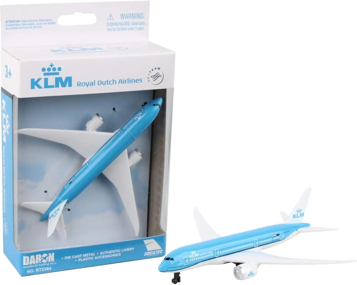 KLM Boeing 787 Die-Cast Metal Toy Airplane with Plastic Parts for Kids Ages 3+
KLM Boeing 787 Die-Cast Metal Toy Airplane with Plastic Parts for Kids Ages 3+