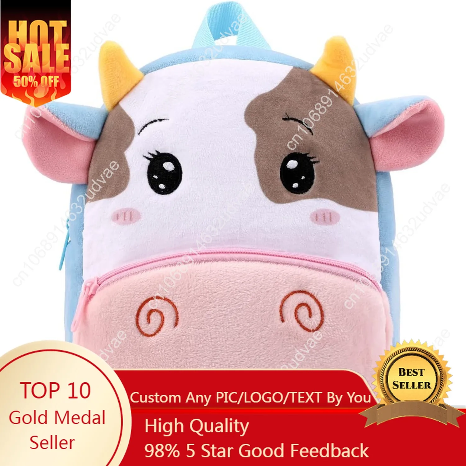 Toddler Backpack for Boys and Girls, Cute Soft Plush Animal Cartoon Mini Backpack Little For Kids 2-6 Years (Cows)
Toddler Backpack for Boys and Girls, Cute Soft Plush Animal Cartoon Mini Backpack Little For Kids 2-6 Years (Cows)