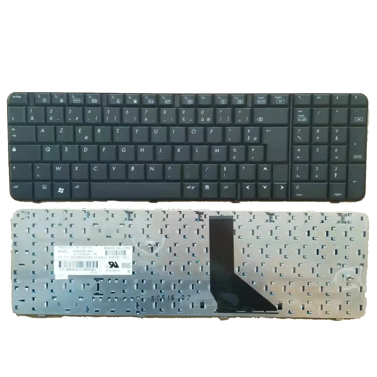 Французская новая клавиатура для ноутбука HP 6820 6820S 6800 черная 454220-051 V071326AK1
Французская новая клавиатура для ноутбука HP 6820 6820S 6800 черная 454220-051 V071326AK1