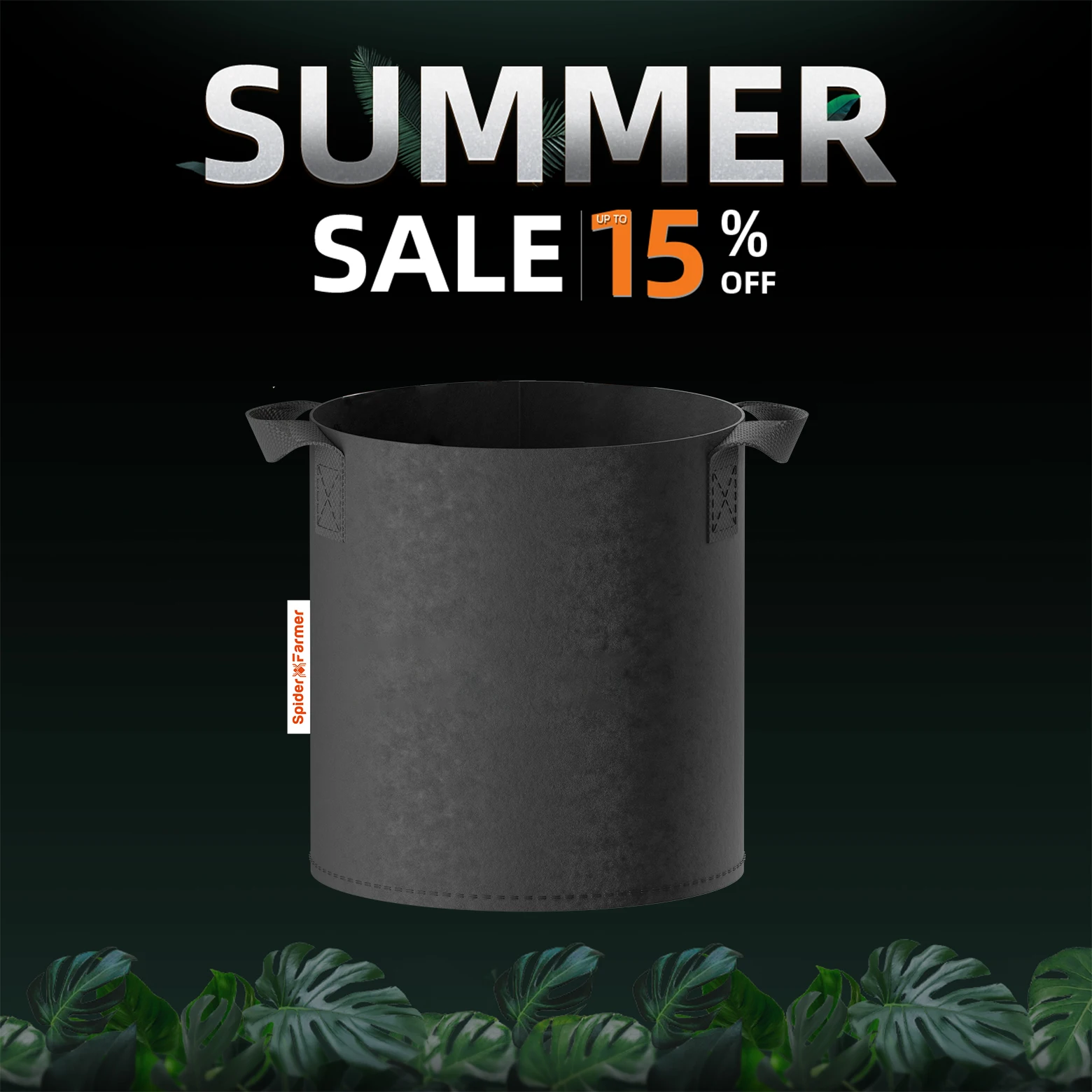 Spider Farmer 5 Pack Grow Bags 20L (5 Gallon)/40L (10 Gallon ) Breathable & Reusable Plant Pots for Tomatoes & Herbs
Spider Farmer 5 Pack Grow Bags 20L (5 Gallon)/40L (10 Gallon ) Breathable & Reusable Plant Pots for Tomatoes & Herbs