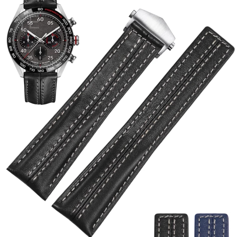 Black Blue Waterproof Sweatproof Genuine Cowhide Watch Strap for Tag Heuer Series Solid Stainless Steel Buckle Watchbands 22mm
Black Blue Waterproof Sweatproof Genuine Cowhide Watch Strap for Tag Heuer Series Solid Stainless Steel Buckle Watchbands 22mm