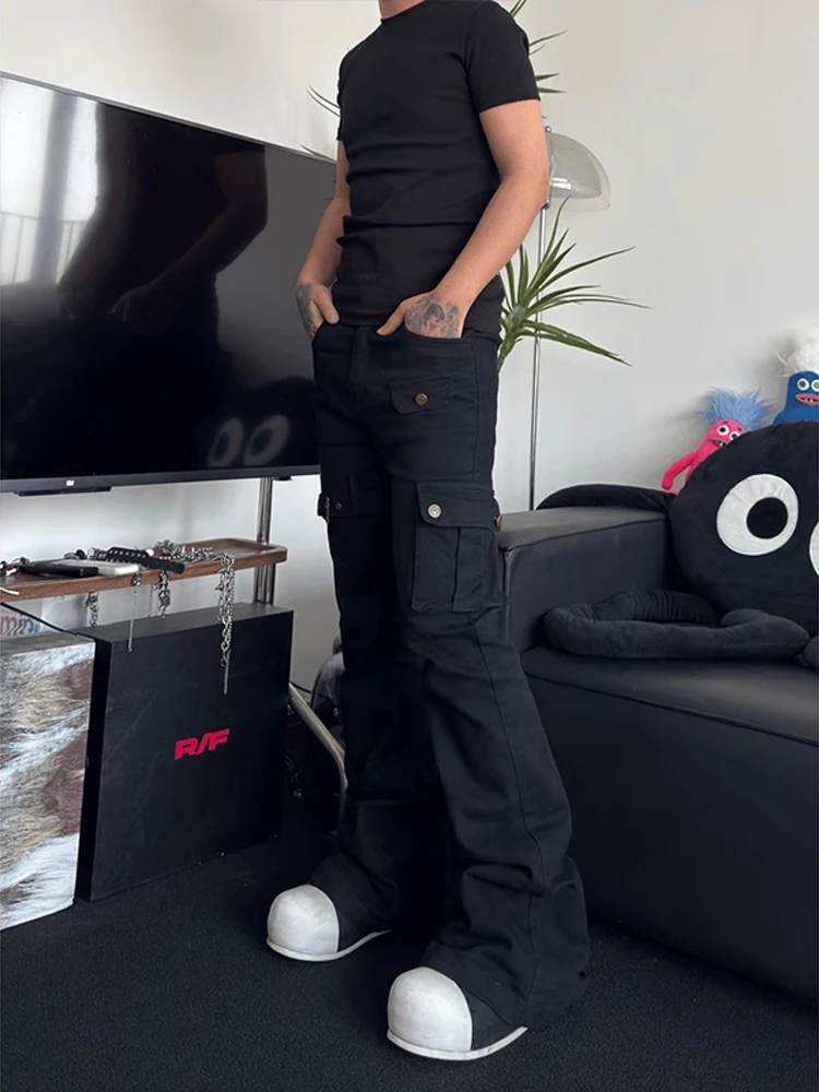 American Vibe Slim Fit Bell Bot Men's Jeans Summer Cargo Multi ket Clean Fit Workwear Belted Long Trousers
American Vibe Slim Fit Bell Bot Men's Jeans Summer Cargo Multi ket Clean Fit Workwear Belted Long Trousers