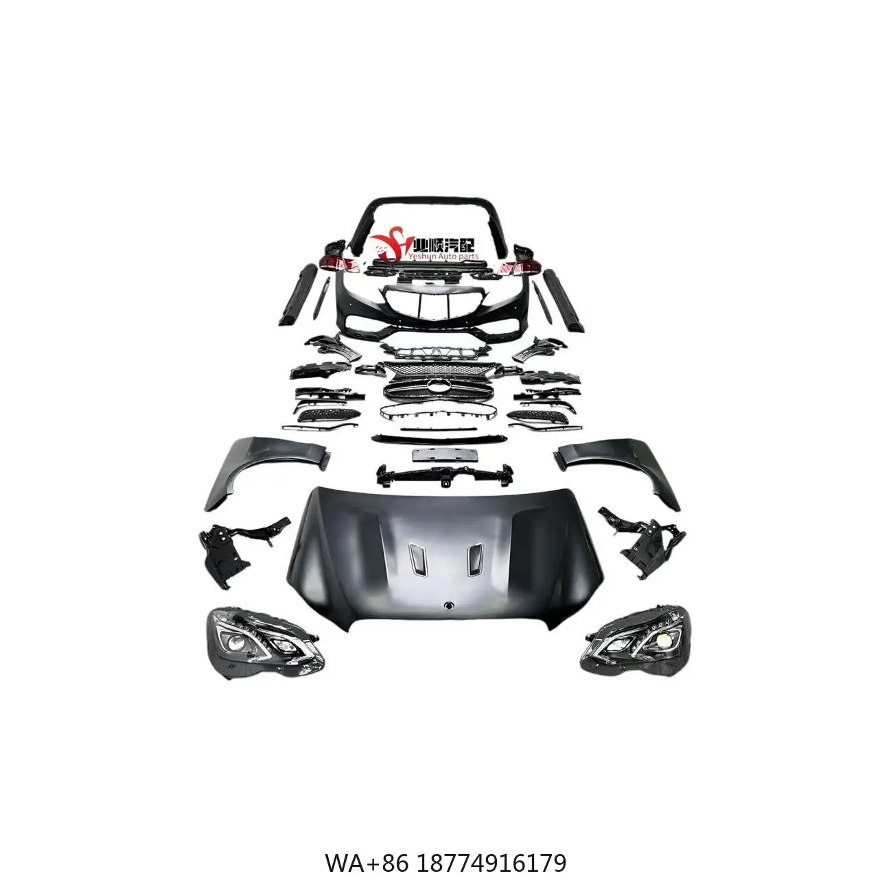 E63 Body Kit for W212 LCI 2013-2015 Upgrade to E63 Style Front and Rear Bumper Side Skirts Exhaust Tips
E63 Body Kit for W212 LCI 2013-2015 Upgrade to E63 Style Front and Rear Bumper Side Skirts Exhaust Tips