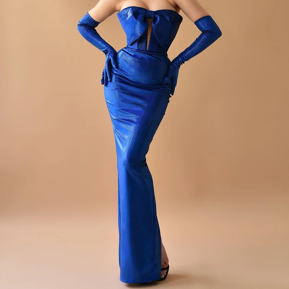 Customized Temperament Strapless Satin Detachable Sleeve Evening Dresses Modern Floor Length Celebrity Gowns Vestido De Noche
Customized Temperament Strapless Satin Detachable Sleeve Evening Dresses Modern Floor Length Celebrity Gowns Vestido De Noche