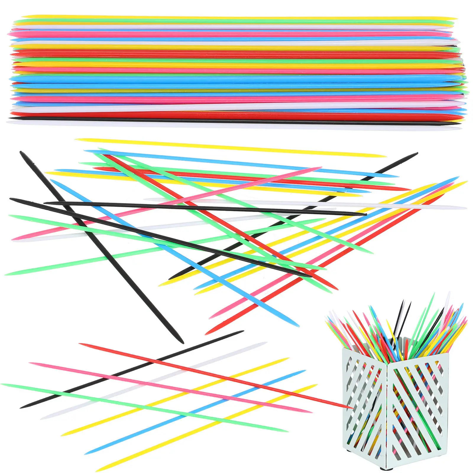 90Pcs Colorful Plastic Game Sticks Small Stick Picking Multi-Person Interactive Children's Educational Board Game for Hand Eye
90Pcs Colorful Plastic Game Sticks Small Stick Picking Multi-Person Interactive Children's Educational Board Game for Hand Eye