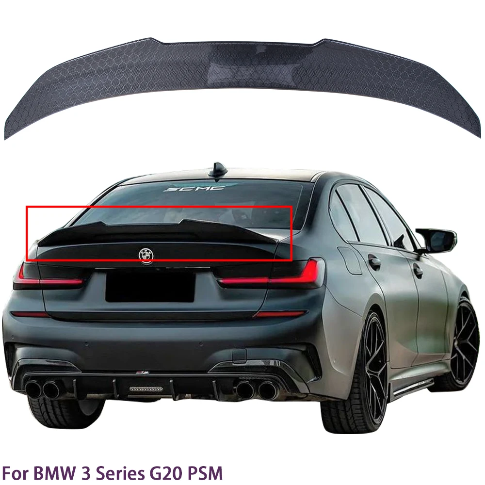 For BMW 3 Series G20 G28&M3 G80 PSM Style Honeycomb Carbon fiber Rear Spoiler Trunk wing 2018-2025
For BMW 3 Series G20 G28&M3 G80 PSM Style Honeycomb Carbon fiber Rear Spoiler Trunk wing 2018-2025