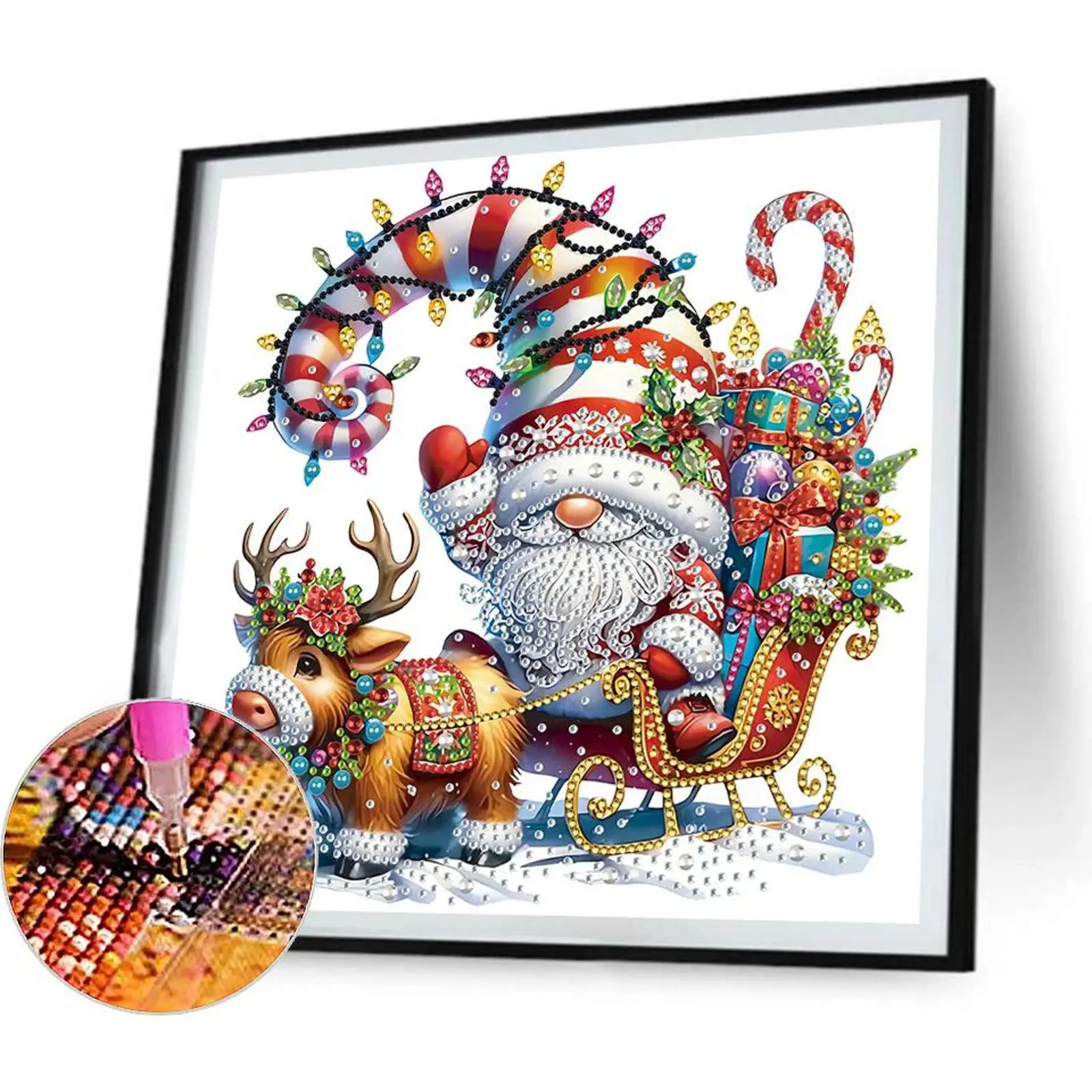 6pcs Partial Drill Xmas Gnome Diamond Painting Kits Special Shape 30x30cm
6pcs Partial Drill Xmas Gnome Diamond Painting Kits Special Shape 30x30cm