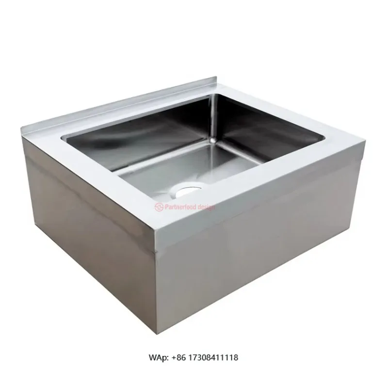 Stainless Steel Sink Bowl Commercial Mop Sink with Drain Basket
Stainless Steel Sink Bowl Commercial Mop Sink with Drain Basket