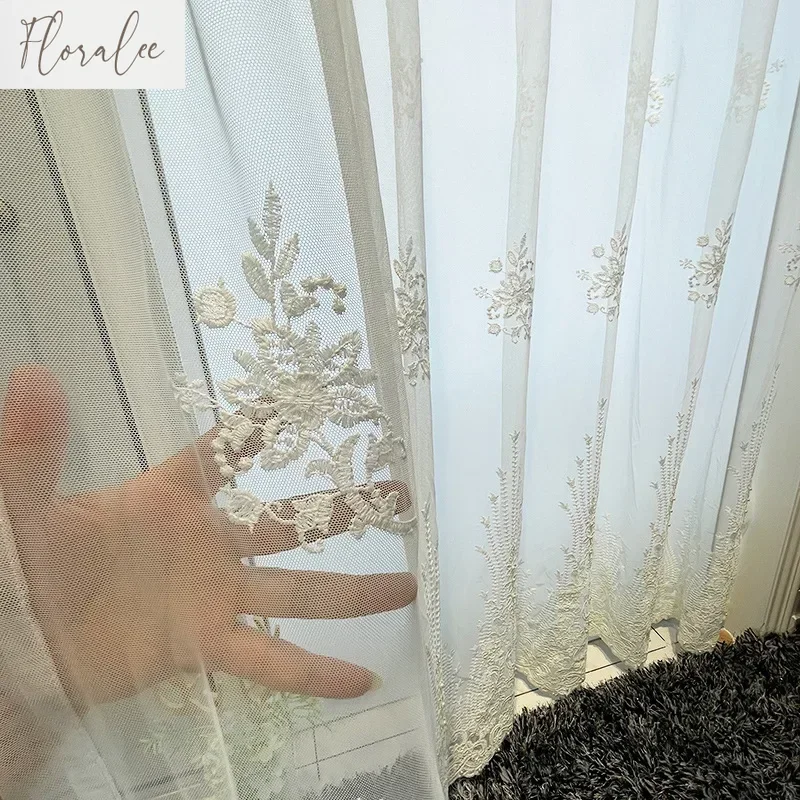 New Simple Embroidered Tulle Curtains For Living Dining Room Bedroom Balcony Translucent White Yarn Finished Yarn Customization
New Simple Embroidered Tulle Curtains For Living Dining Room Bedroom Balcony Translucent White Yarn Finished Yarn Customization
