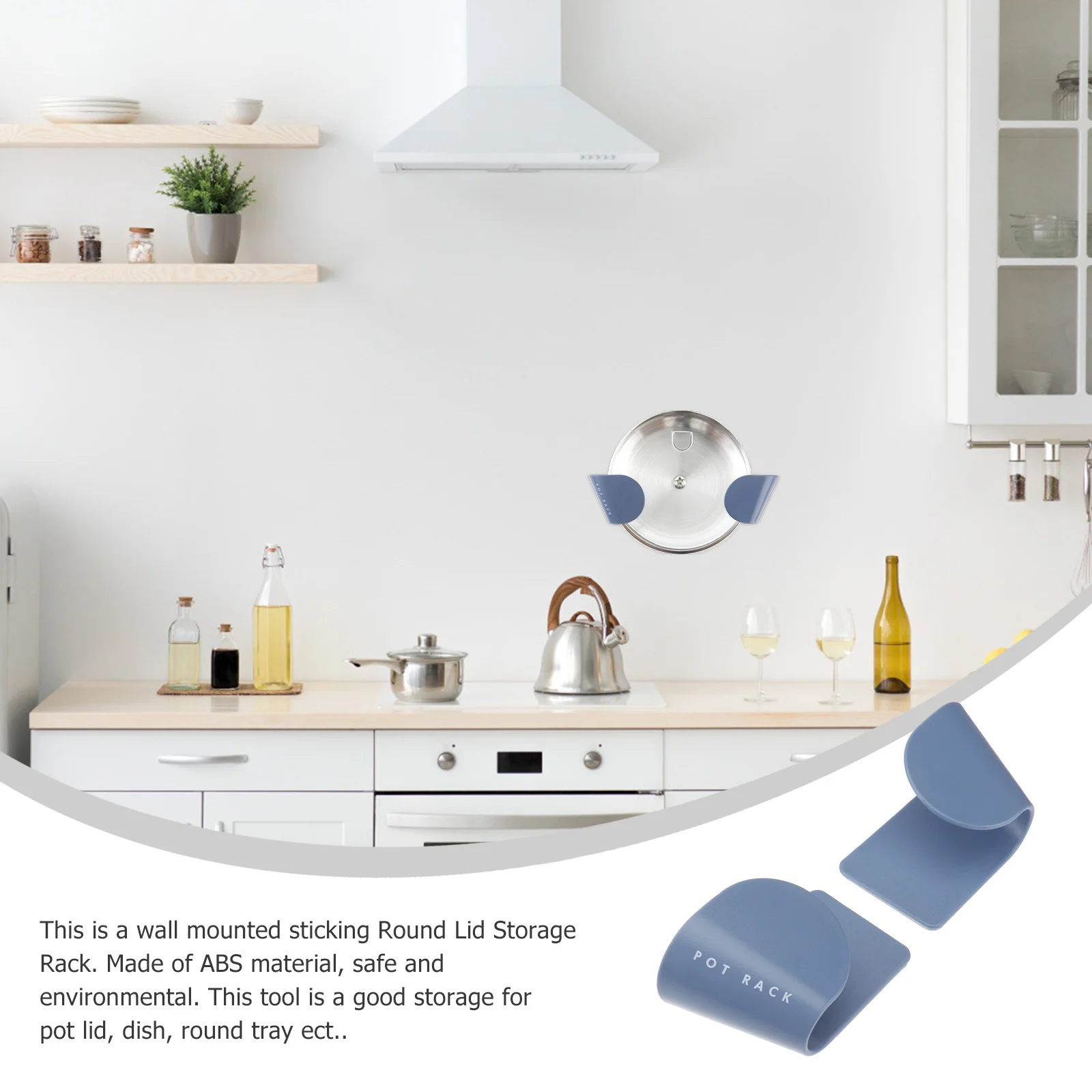 5Pair ABS Adhesive Pot Lid Storage Rack Kitchen Holder Round Tray Organizer Strong Stick Multifunction Lid Holder Storage Rack
5Pair ABS Adhesive Pot Lid Storage Rack Kitchen Holder Round Tray Organizer Strong Stick Multifunction Lid Holder Storage Rack