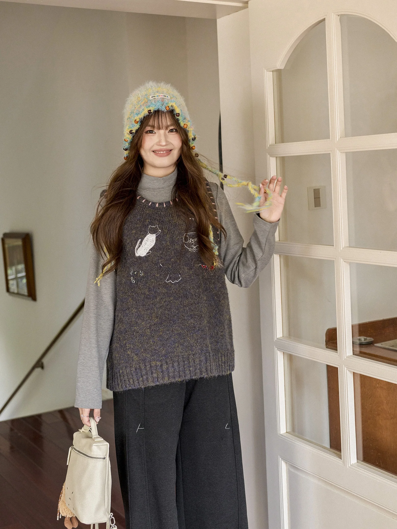 Женский вязаный жилет больших размеров с вышивкой, зимний, теплый, повседневный, из полиэфирного волокна, с круглым вырезом, укороченный, А-силуэт, топ
Женский вязаный жилет больших размеров с вышивкой, зимний, теплый, повседневный, из полиэфирного волокна, с круглым вырезом, укороченный, А-силуэт, топ