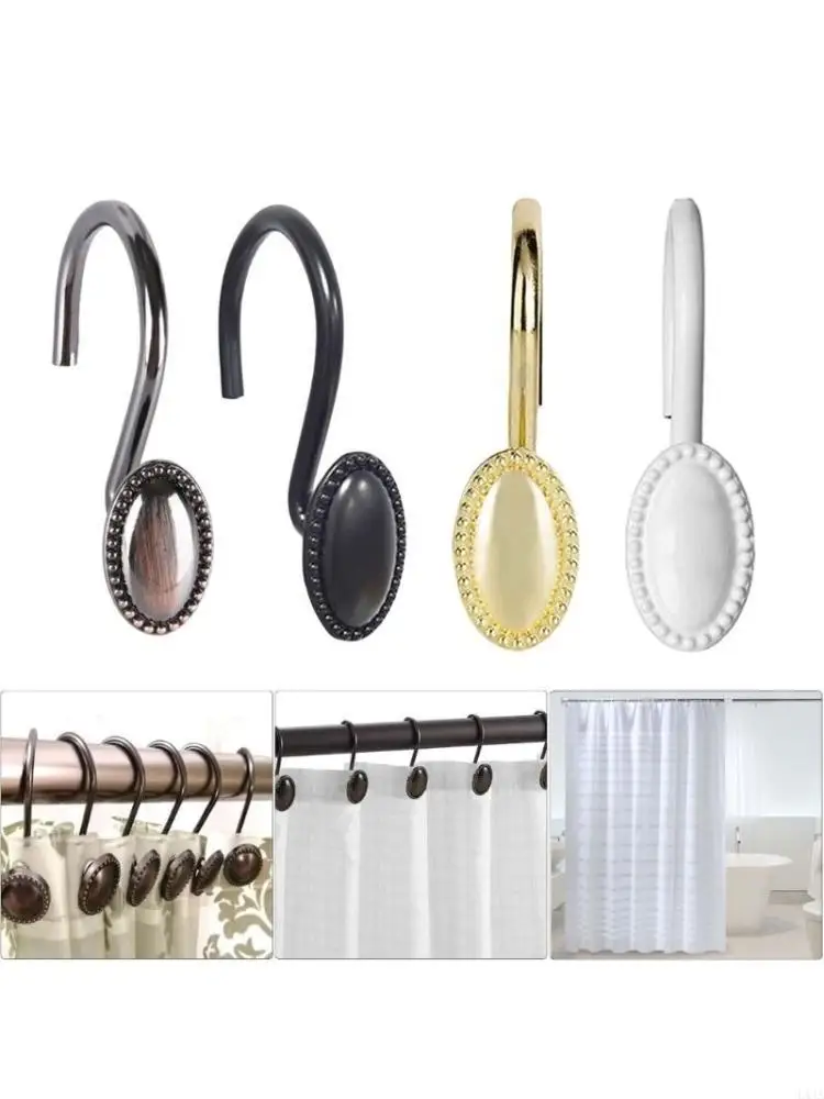 L43A Decorative Bathroom Curtain Rings, Shower Curtain Hangers Stainless Hangers
L43A Decorative Bathroom Curtain Rings, Shower Curtain Hangers Stainless Hangers