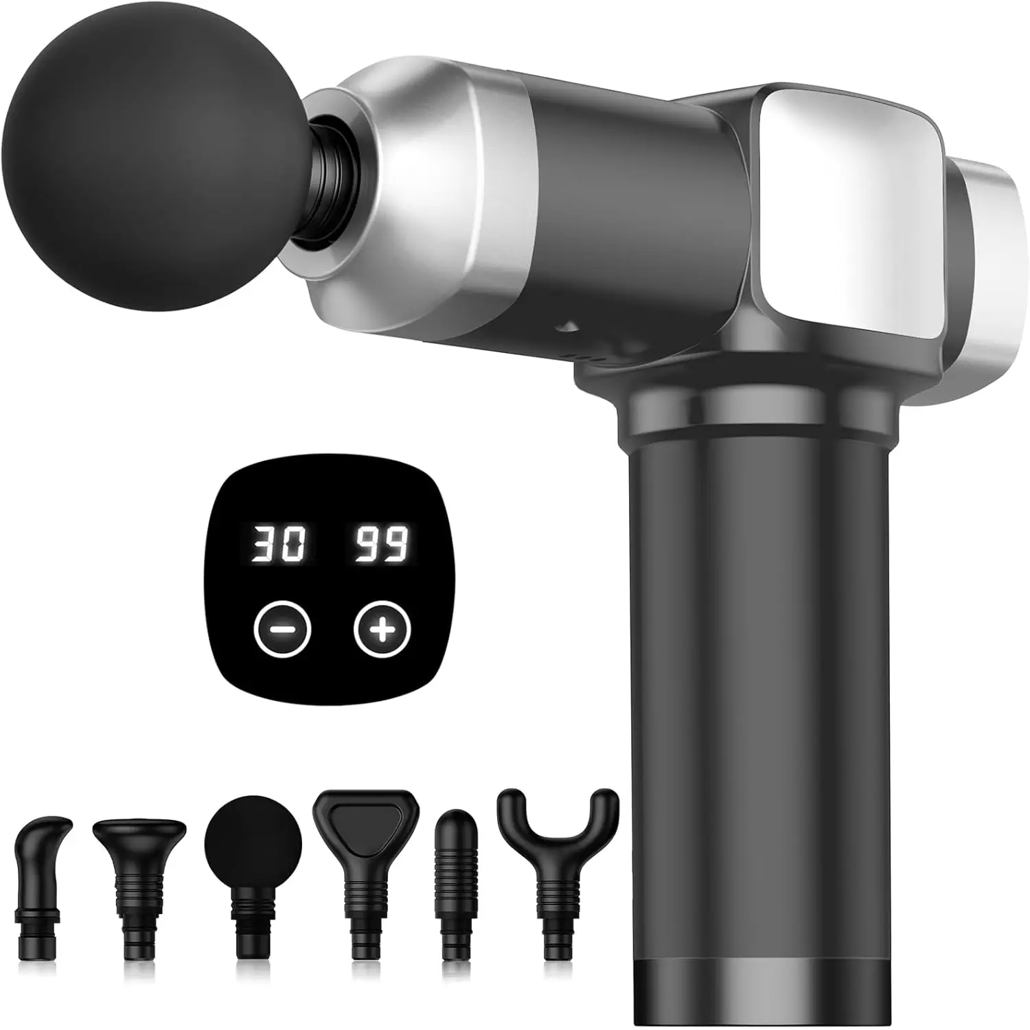 Deep Tissue Massage Gun, Handheld Percussion Muscle Massager for Back Neck Shoulder Pain Relief, 30 Speeds 6 Heads, Portable Electric Massager for Men Women
Deep Tissue Massage Gun, Handheld Percussion Muscle Massager for Back Neck Shoulder Pain Relief, 30 Speeds 6 Heads, Portable Electric Massager for Men Women