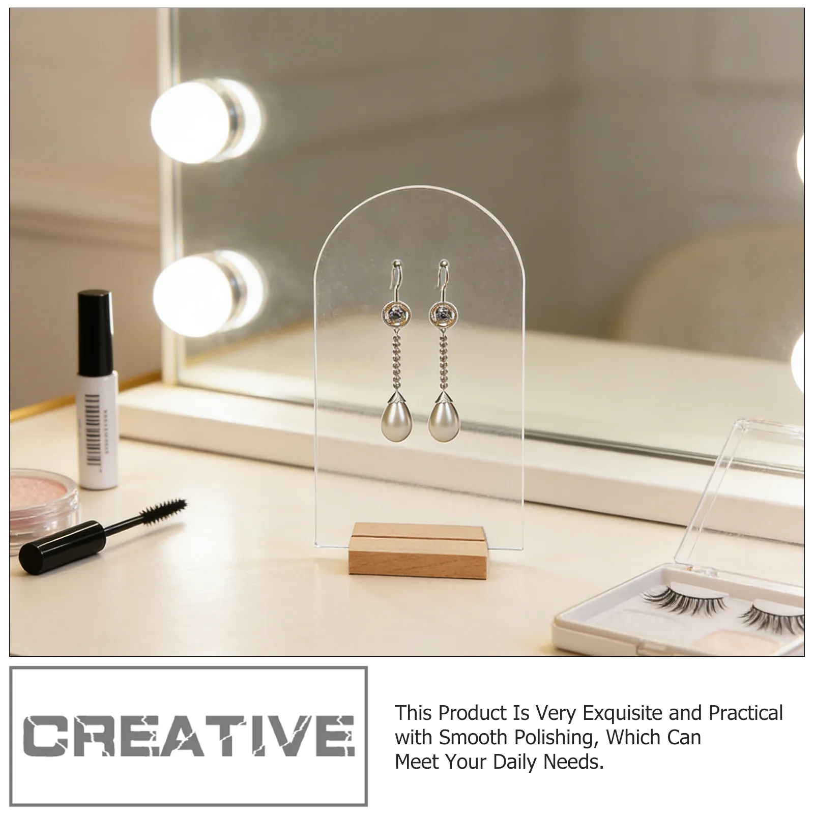 1Set Wooden Base Earring Display Stand Acrylic Jewelry Display Rack for Countertop Window Retail Store Earring Holder Organizer
1Set Wooden Base Earring Display Stand Acrylic Jewelry Display Rack for Countertop Window Retail Store Earring Holder Organizer