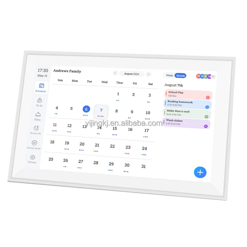 FHD 15,6-дюймовый цифровой смарт-календарь фоторамка с сенсорным Wi-Fi 1920*1080 пикселей для настенного планировщика
FHD 15,6-дюймовый цифровой смарт-календарь фоторамка с сенсорным Wi-Fi 1920*1080 пикселей для настенного планировщика