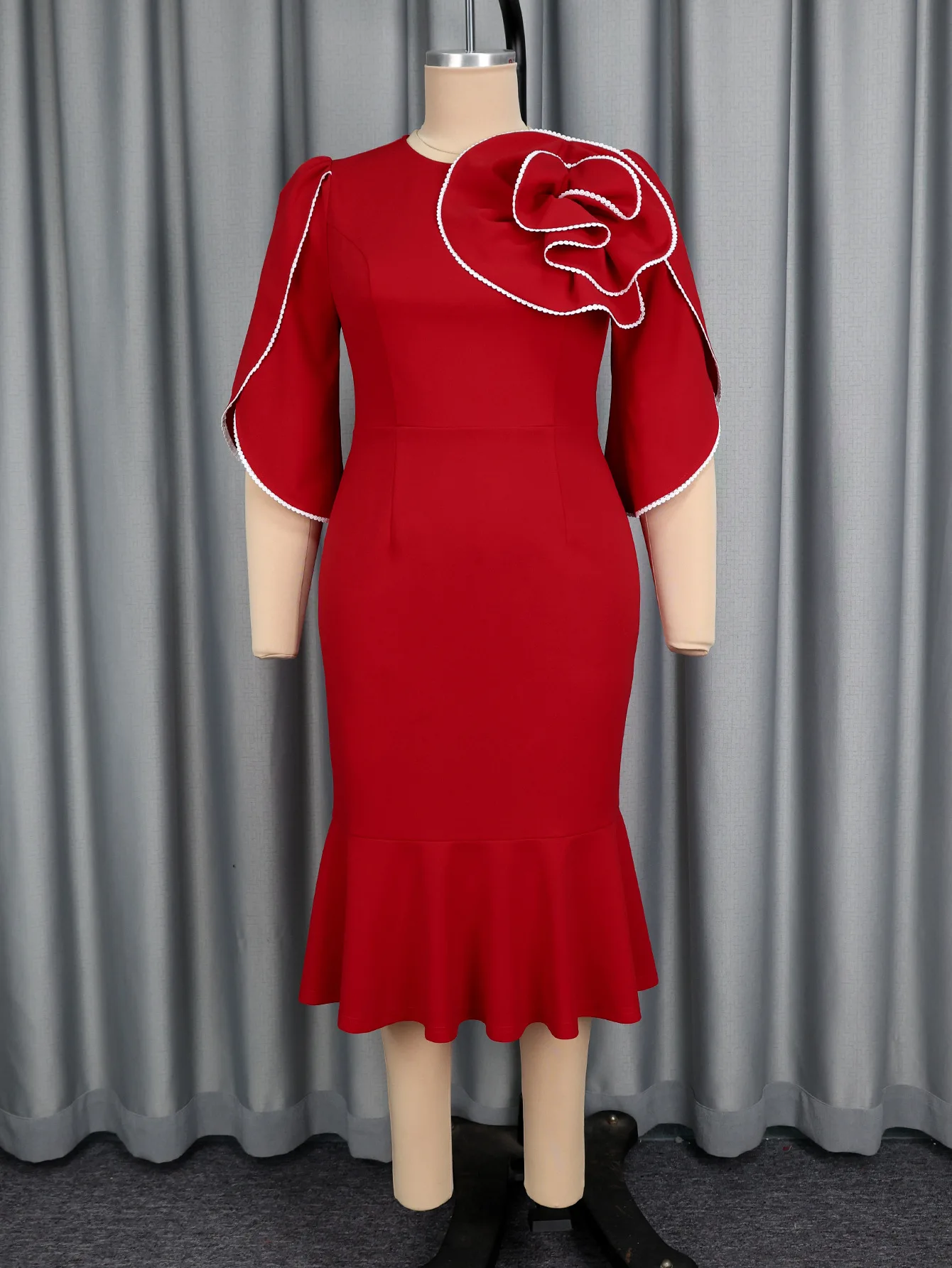 L-4XL красные африканские платья больших размеров для женщин, элегантное африканское вечернее облегающее платье миди с короткими рукавами, африканская одежда 2025
L-4XL красные африканские платья больших размеров для женщин, элегантное африканское вечернее облегающее платье миди с короткими рукавами, африканская одежда 2025