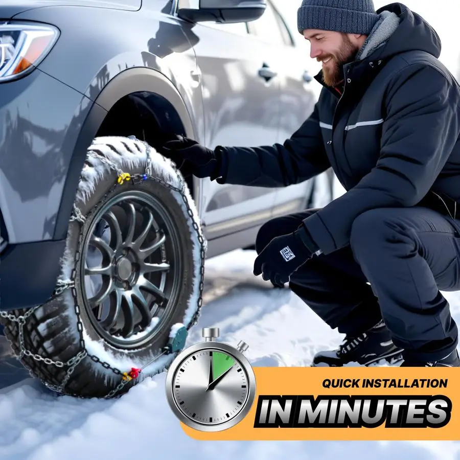 Fixing Snow Chains for Light Truck SUV Pickup Truck, Quick Fit amp Easy Installation Snow Tire Chains, HPK2325 Portable Reusable
Fixing Snow Chains for Light Truck SUV Pickup Truck, Quick Fit amp Easy Installation Snow Tire Chains, HPK2325 Portable Reusable