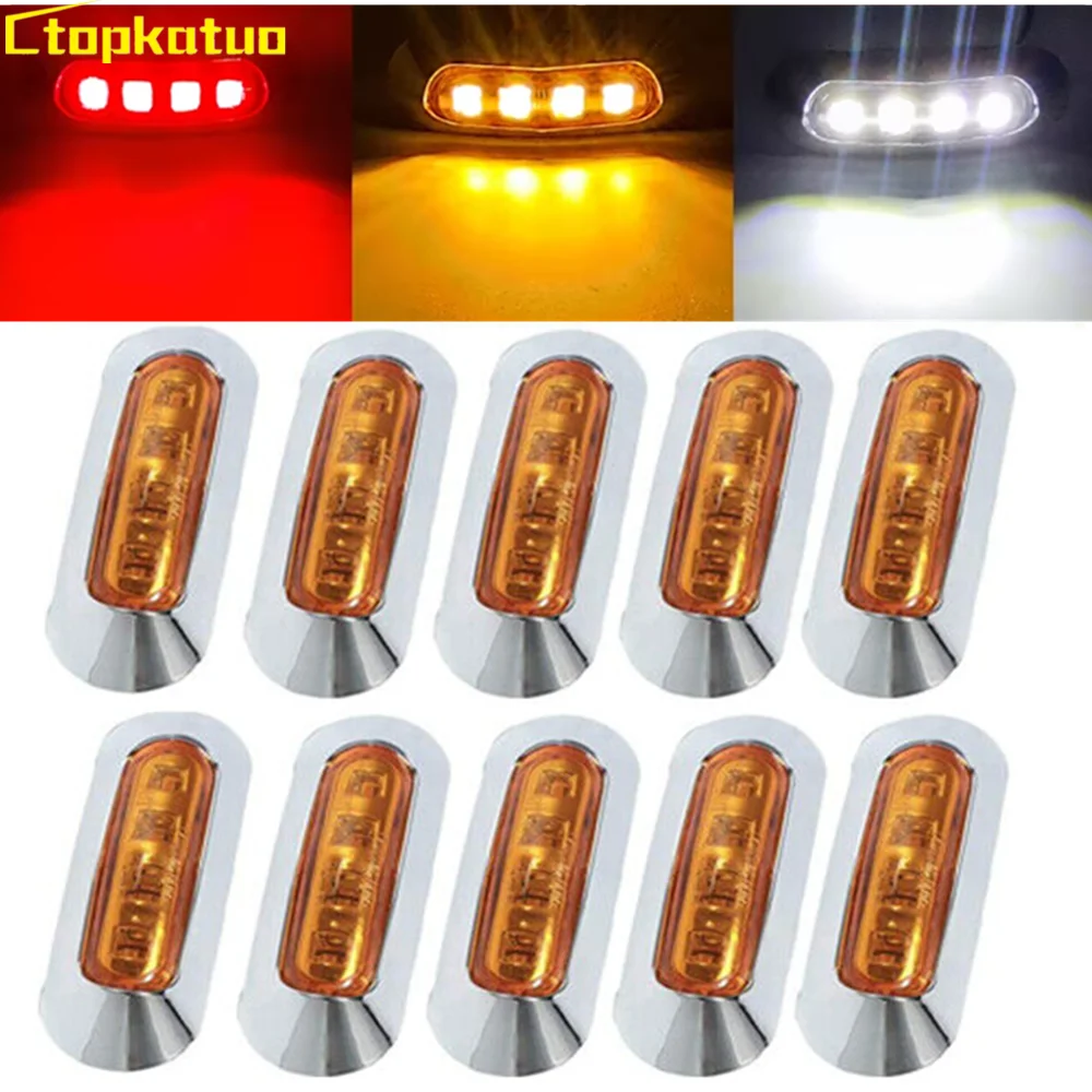 10PCS LED Side Lamp Boat Car Side Marker Trailer Light 12V 24V Waterproof Turn Signal Lights for Truck Rear Side Lamp
10PCS LED Side Lamp Boat Car Side Marker Trailer Light 12V 24V Waterproof Turn Signal Lights for Truck Rear Side Lamp