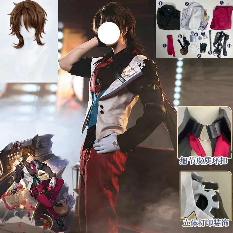 Honkai Star Rail Gallagher Cosplay Costume Hound Hunting Dog Black Fur Collar Coat Pants Belt Boots Full Set For Men Halloween
Honkai Star Rail Gallagher Cosplay Costume Hound Hunting Dog Black Fur Collar Coat Pants Belt Boots Full Set For Men Halloween