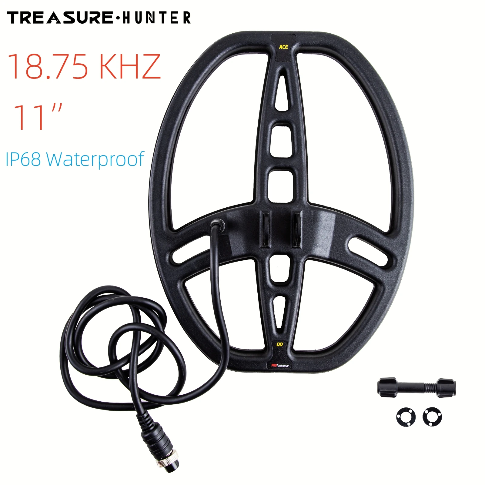Metal Detector Accessories 18.75khz 11 Inch Search Coil with Screw Professional Waterproof for MT705 TC800
Metal Detector Accessories 18.75khz 11 Inch Search Coil with Screw Professional Waterproof for MT705 TC800