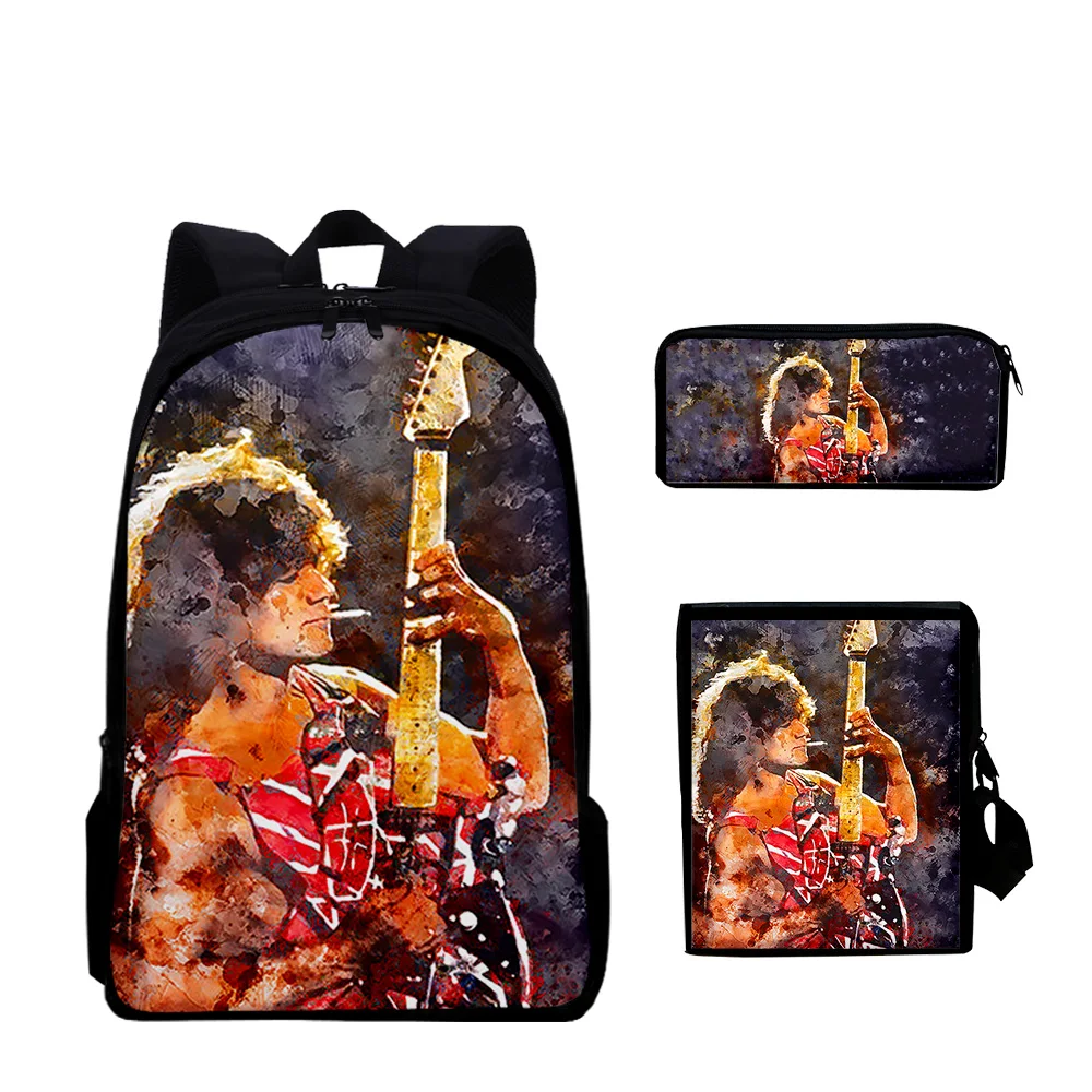 Creative Eddie Van Halen 3pcs/Set 3D Print 3pcs/Set pupil School Bags Laptop Daypack Backpack Inclined shoulder bag Pencil Case
Creative Eddie Van Halen 3pcs/Set 3D Print 3pcs/Set pupil School Bags Laptop Daypack Backpack Inclined shoulder bag Pencil Case