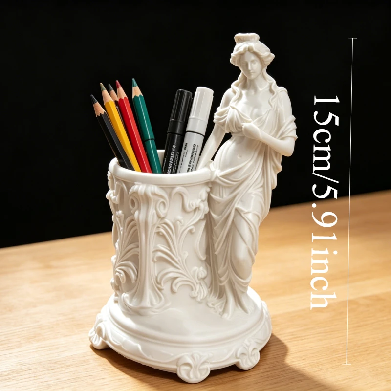 Aphrodite Pen Holder, Greek Goddess of Love & Beauty, Classic Sculpture, Nordic Style Desk Organizer, Modern Study Decor
Aphrodite Pen Holder, Greek Goddess of Love & Beauty, Classic Sculpture, Nordic Style Desk Organizer, Modern Study Decor
