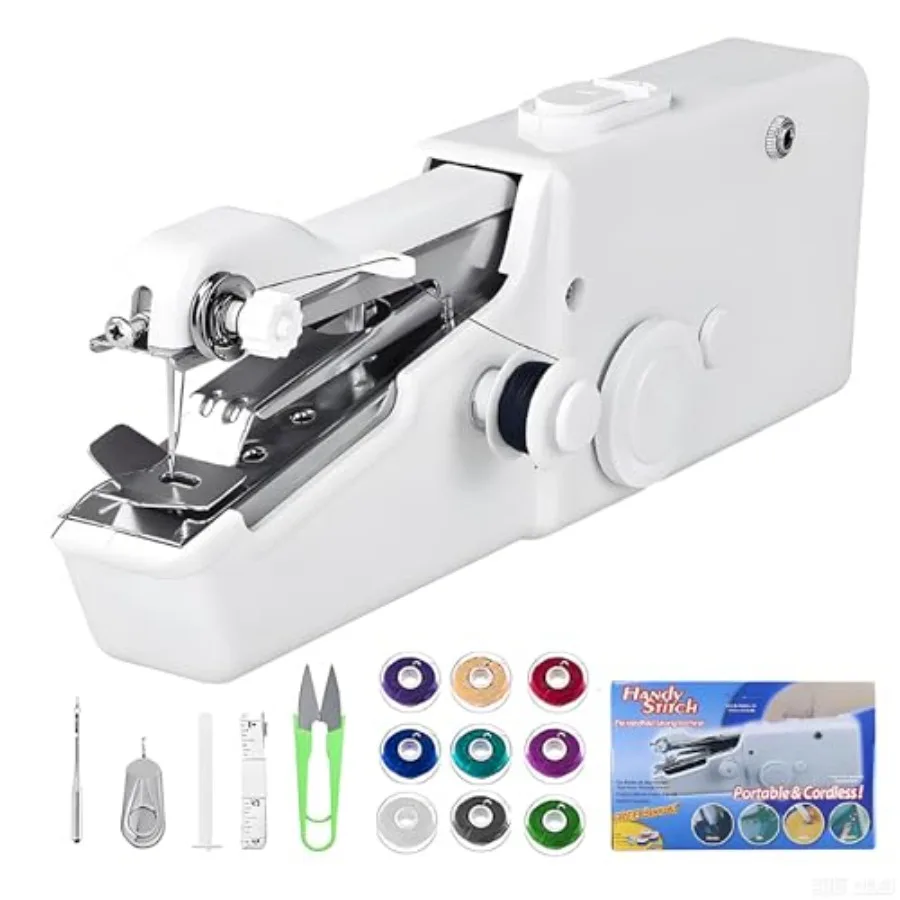 Portable Handheld Sewing Machine, Mini Electric Sewing Machine for Home Travel, Quick Fabric Repair, DIY Crafts, Lightweight Ma
Portable Handheld Sewing Machine, Mini Electric Sewing Machine for Home Travel, Quick Fabric Repair, DIY Crafts, Lightweight Ma