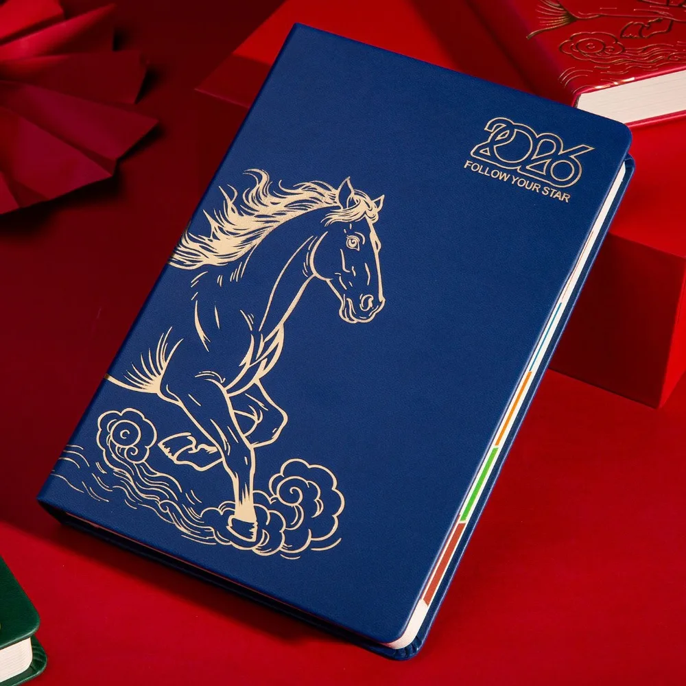 PU Leather Year of Horse Notebook Stationary Thickened Office Journal Diary Notepad Portable Wear-resistant
PU Leather Year of Horse Notebook Stationary Thickened Office Journal Diary Notepad Portable Wear-resistant