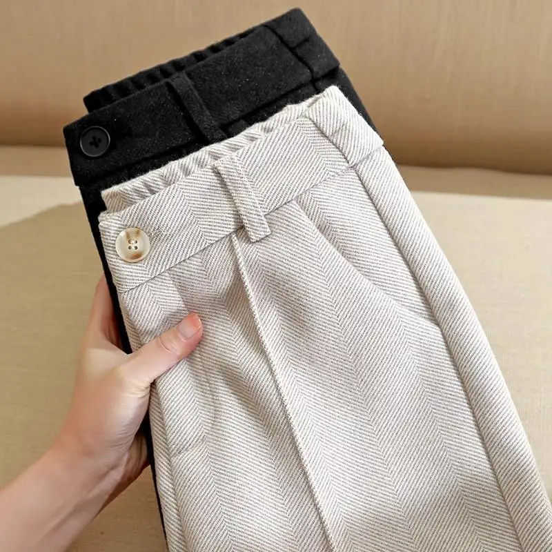 Women Autumn Winter Thick Simplicity Office Lady Solid Color High Waist Harem Women Clothes Fashion All-match Casual Suit Pants
Women Autumn Winter Thick Simplicity Office Lady Solid Color High Waist Harem Women Clothes Fashion All-match Casual Suit Pants