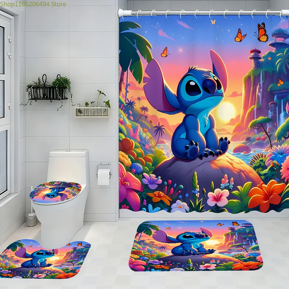 Набор из четырех предметов для ванной комнаты Disney Stitch — авангардная водонепроницаемая занавеска для душа, создающая полный комплект для ванной комнаты
Набор из четырех предметов для ванной комнаты Disney Stitch — авангардная водонепроницаемая занавеска для душа, создающая полный комплект для ванной комнаты