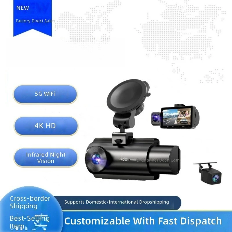 Видеорегистратор 4K Ultra HD с ночным видением, тройной записью, Wi-Fi 5G, GPS-трекингом, автомобильная камера для приборной панели, автомобильный видеорегистратор (черный ящик)
Видеорегистратор 4K Ultra HD с ночным видением, тройной записью, Wi-Fi 5G, GPS-трекингом, автомобильная камера для приборной панели, автомобильный видеорегистратор (черный ящик)