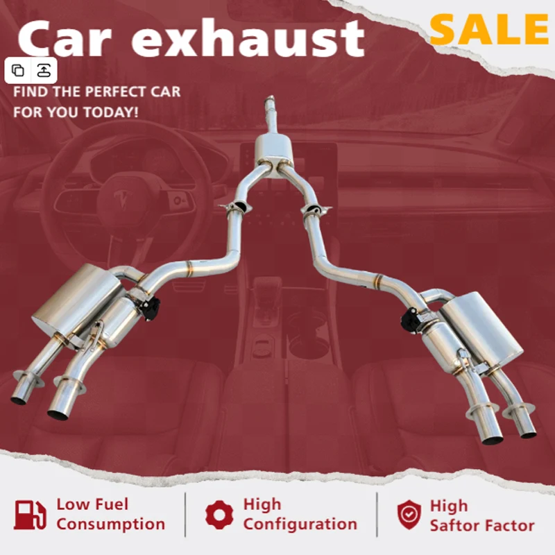 VLUNG exhaust Valve for Kia Sting 2.0T 2018-2023 High performance exhaust cat back with valve controlled exhaust system
VLUNG exhaust Valve for Kia Sting 2.0T 2018-2023 High performance exhaust cat back with valve controlled exhaust system
