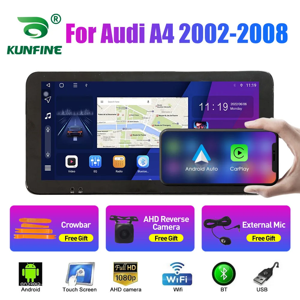 10,33-дюймовый автомобильный радиоприемник для Audi A4 2002-2008 2Din Android, восьмиядерный автомобильный стерео DVD, GPS-навигатор, плеер QLED, экран Carplay
10,33-дюймовый автомобильный радиоприемник для Audi A4 2002-2008 2Din Android, восьмиядерный автомобильный стерео DVD, GPS-навигатор, плеер QLED, экран Carplay
