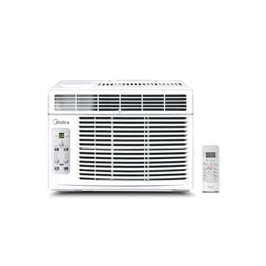 Window air conditioner for bedroom, living room, home office: 5000 BTU, cools up to 150 sq. ft., white plastic housing, reusabl
Window air conditioner for bedroom, living room, home office: 5000 BTU, cools up to 150 sq. ft., white plastic housing, reusabl