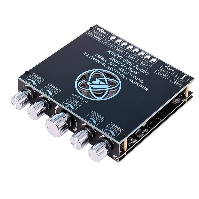 bluetooth Power Amplifier Board 2.1 Channel USB Sound Card Subwoofer Theater Audio Stereo Equalizer Amplifier 2*220W+350W
bluetooth Power Amplifier Board 2.1 Channel USB Sound Card Subwoofer Theater Audio Stereo Equalizer Amplifier 2*220W+350W