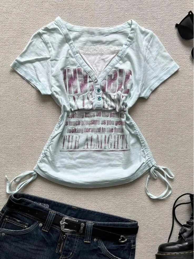 Оригинальная женская футболка Boya Girl в американском ретро-стиле с буквенным принтом, летняя, с уникальным дизайном, подчеркивающим талию
Оригинальная женская футболка Boya Girl в американском ретро-стиле с буквенным принтом, летняя, с уникальным дизайном, подчеркивающим талию