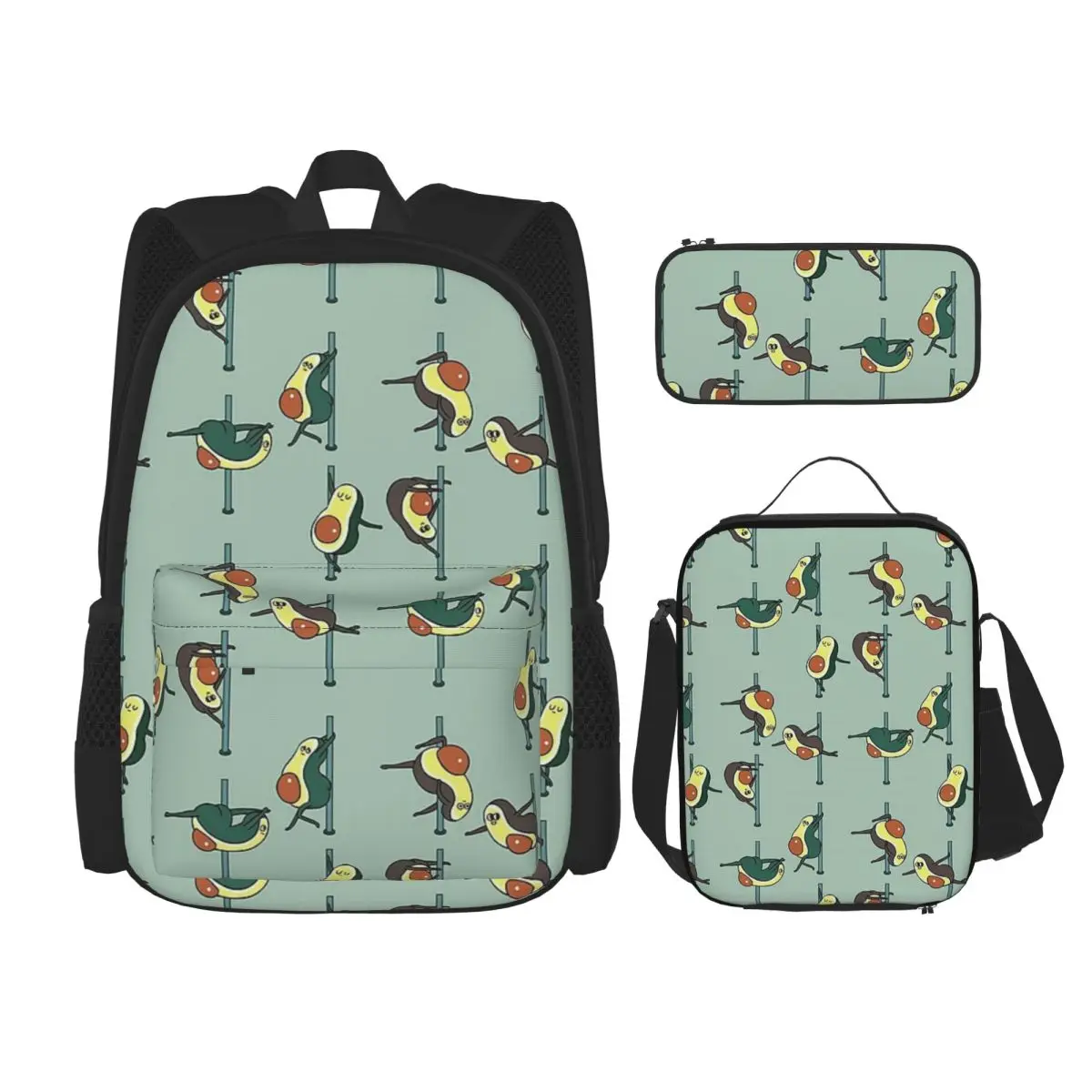 Avocados Pole Dancing Club Backpacks Kids Bookbag School Bags Rucksack Lunch Bag Pen Bag Three-Piece Set
Avocados Pole Dancing Club Backpacks Kids Bookbag School Bags Rucksack Lunch Bag Pen Bag Three-Piece Set