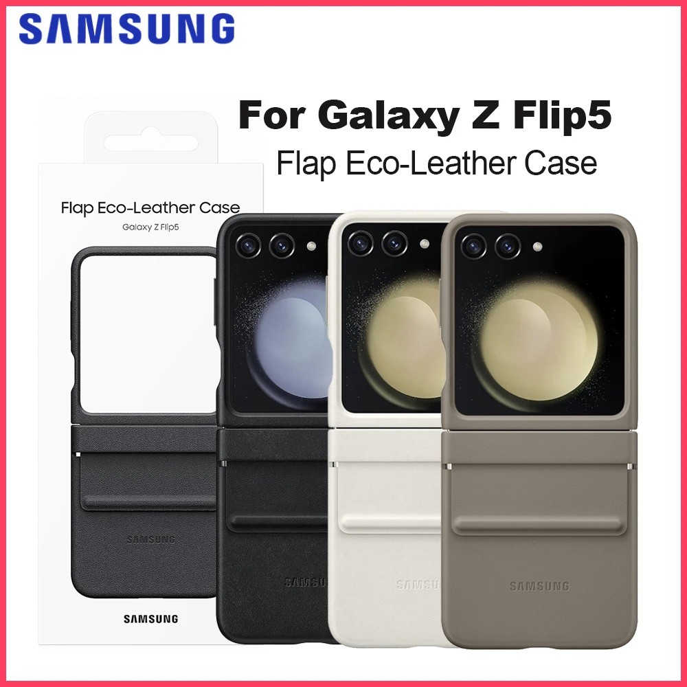 Оригинальный чехол из эко-кожи с клапаном Samsung EF-VF731 для Galaxy Z Flip5, экологически чистый чехол с клапаном
Оригинальный чехол из эко-кожи с клапаном Samsung EF-VF731 для Galaxy Z Flip5, экологически чистый чехол с клапаном