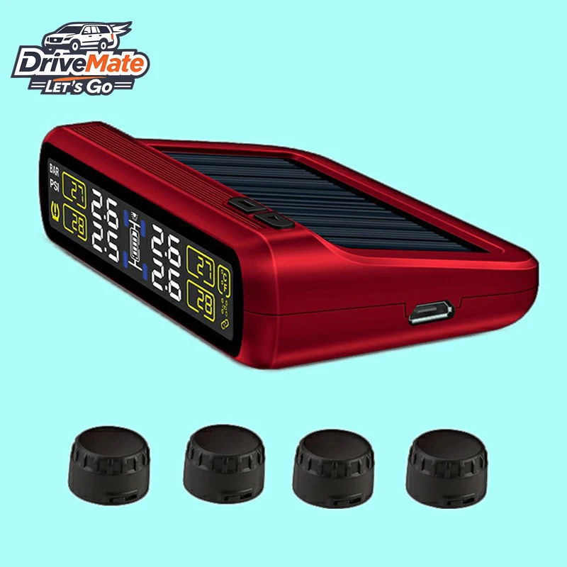 Auto Bluetooths Solar Tyre air Check Alarm Tools Car Wireless USB TPMS Tire Pressure Monitoring System (tpms)
Auto Bluetooths Solar Tyre air Check Alarm Tools Car Wireless USB TPMS Tire Pressure Monitoring System (tpms)