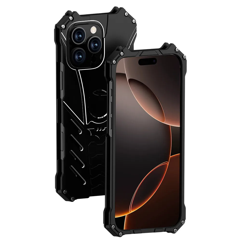 Bat Metal Shockproof Case for iPhone 16 15 14 13 12 Pro Max Heavy Duty Aluminum Alloy Tough Bumper Frame Anti-fall Cover
Bat Metal Shockproof Case for iPhone 16 15 14 13 12 Pro Max Heavy Duty Aluminum Alloy Tough Bumper Frame Anti-fall Cover