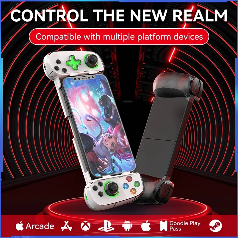 D7 New Game Controller Mobile Phone Stretch Light Game Controller Dual Hall Body Sense Wireless Bluetooth Android Switch Handle
D7 New Game Controller Mobile Phone Stretch Light Game Controller Dual Hall Body Sense Wireless Bluetooth Android Switch Handle