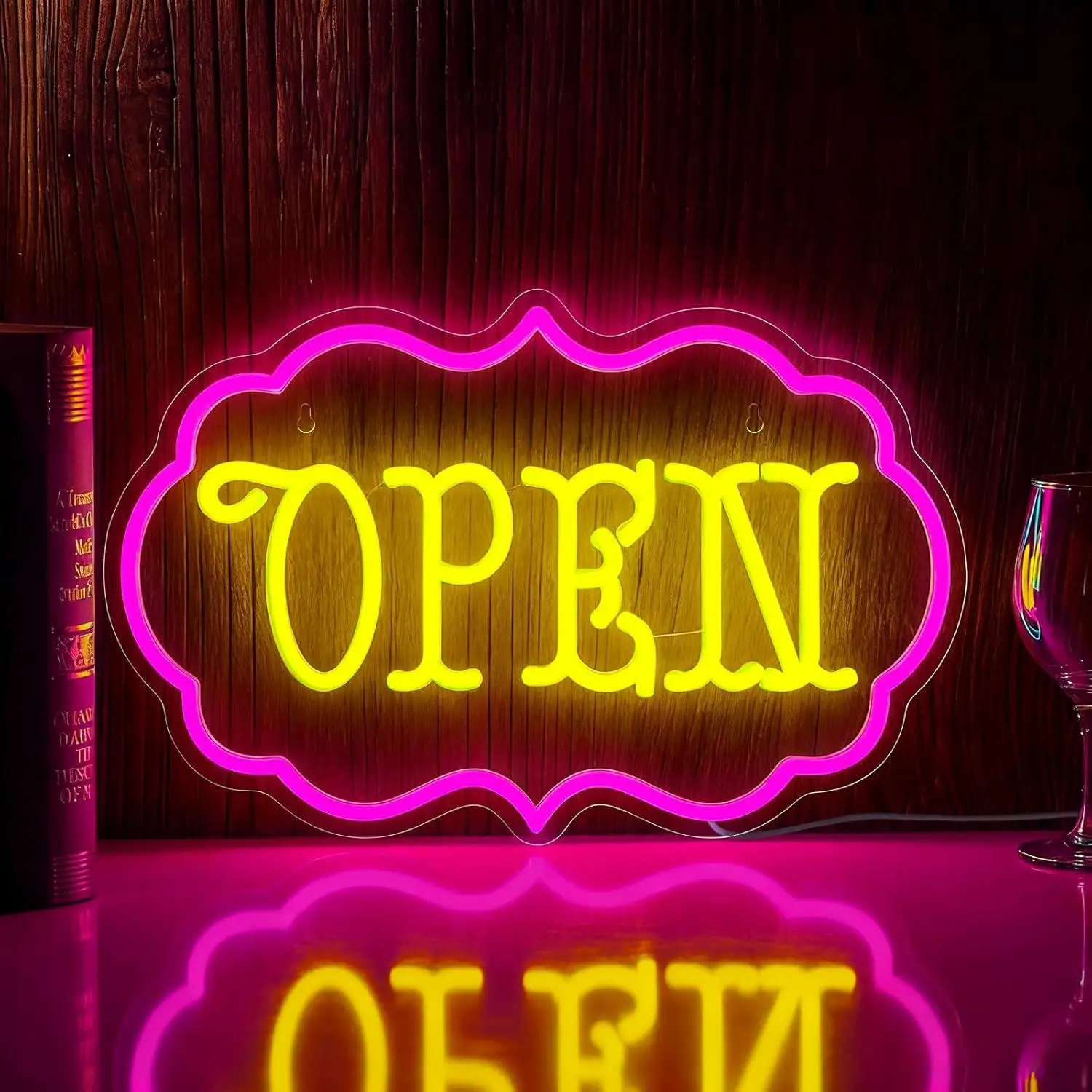 Open Neon Sign Dimmable LED Open Sign for Wall Shop Windows Boutique Bar Café Storefront Décor Personzalized Gifts Wall Light
Open Neon Sign Dimmable LED Open Sign for Wall Shop Windows Boutique Bar Café Storefront Décor Personzalized Gifts Wall Light