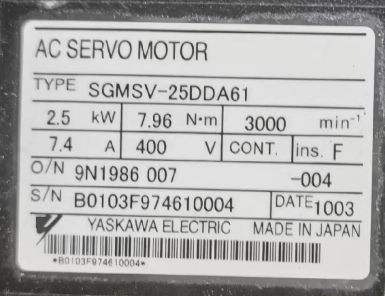 SGMSV-25DDA61 Brand New Servo Motor,Fast shipping,In Stock,SGMSV 25DDA61
SGMSV-25DDA61 Brand New Servo Motor,Fast shipping,In Stock,SGMSV 25DDA61