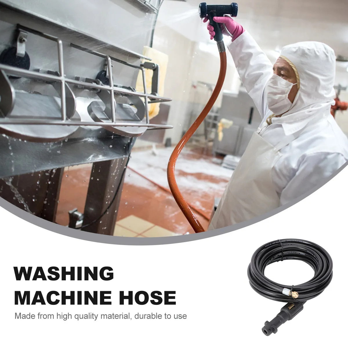 1Pcs Washing Machine Hose 6M High Pressure Washer Pipe Sewer Cleaning Hose for Electric Pressure Cleaner Dredging Drain Pipes
1Pcs Washing Machine Hose 6M High Pressure Washer Pipe Sewer Cleaning Hose for Electric Pressure Cleaner Dredging Drain Pipes