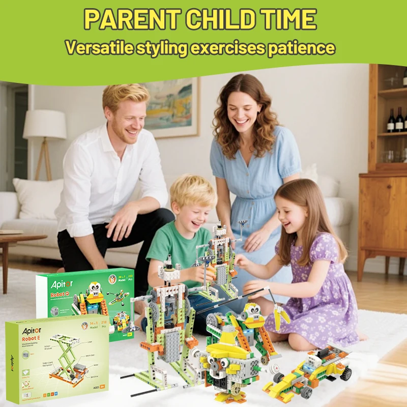 Apitor 2 BOXES KITS DIY Robot Building Blocks Set Creative Education Children's Combination Toy Set Children's birthday gift
Apitor 2 BOXES KITS DIY Robot Building Blocks Set Creative Education Children's Combination Toy Set Children's birthday gift