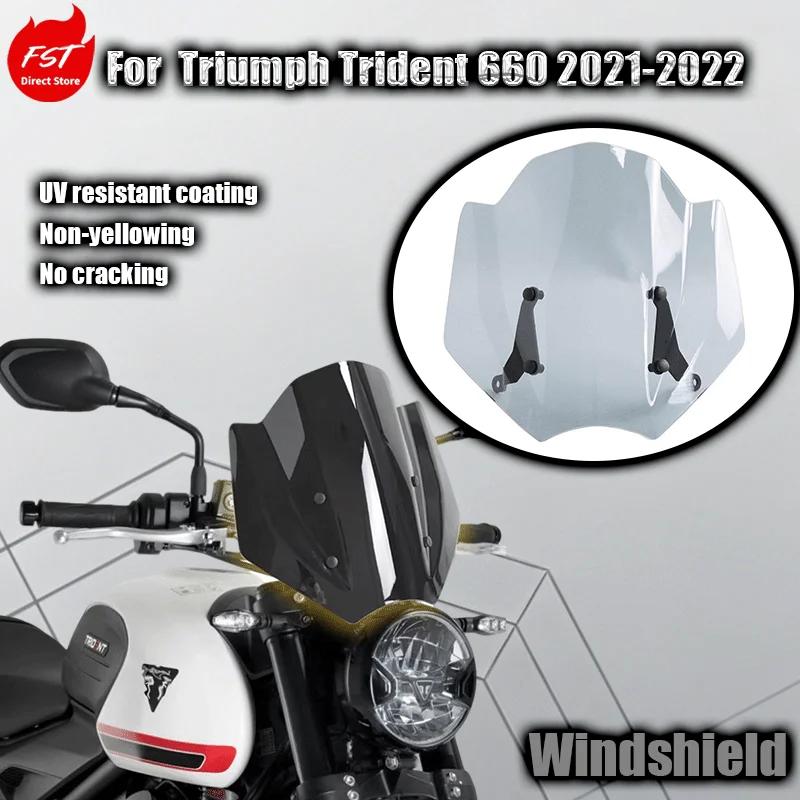 For Triumph Trident 660 2021-2022 Model Special Modified Front Windshield with Heightened Windshield
For Triumph Trident 660 2021-2022 Model Special Modified Front Windshield with Heightened Windshield
