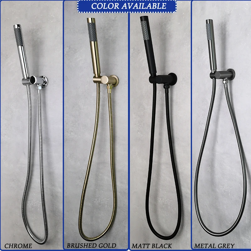 Shower Set Hand Shower with Brass Outlet Holder Stainless Steel 1.5m Shower Gold Grey Chrome Black Color
Shower Set Hand Shower with Brass Outlet Holder Stainless Steel 1.5m Shower Gold Grey Chrome Black Color
