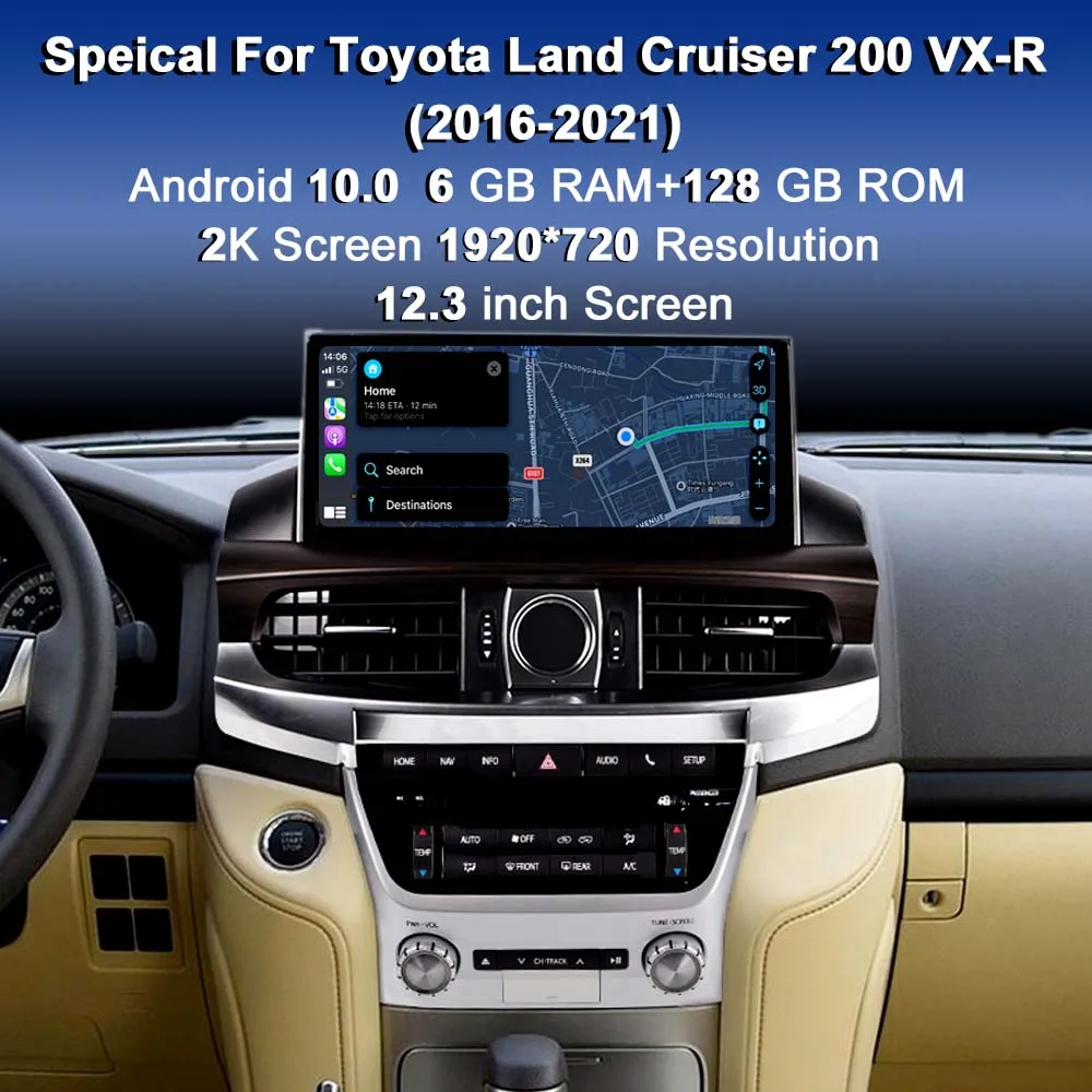12,3 дюймовый Android DVD-плеер для Toyota Land Cruiser 200 vx- R( 2016-2021), радио, мультимедийный видеоплеер, навигация GPS
12,3 дюймовый Android DVD-плеер для Toyota Land Cruiser 200 vx- R( 2016-2021), радио, мультимедийный видеоплеер, навигация GPS